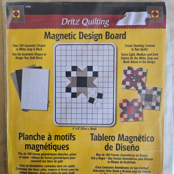 Dritz Magnetic Design Board For Quilt Design New in Package - Picture 2 of 4